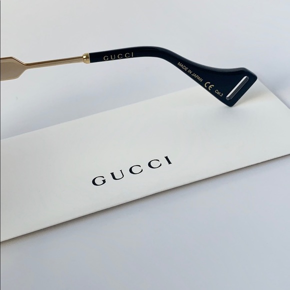 Gucci Sunglasses GG0586SA 004 Havana/Gold/Brown - Picture 7 of 8